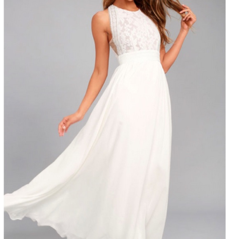 Lace maxi dress - XS - Lulus